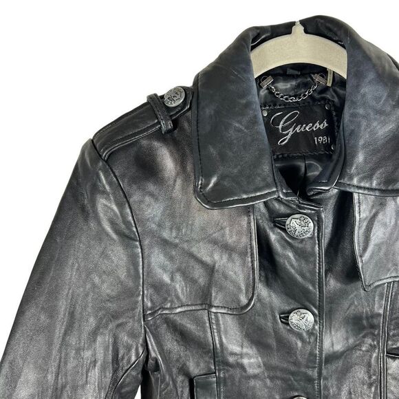 Vintage Guess Soft Genuine Leather Jacket - Picture 4 of 11